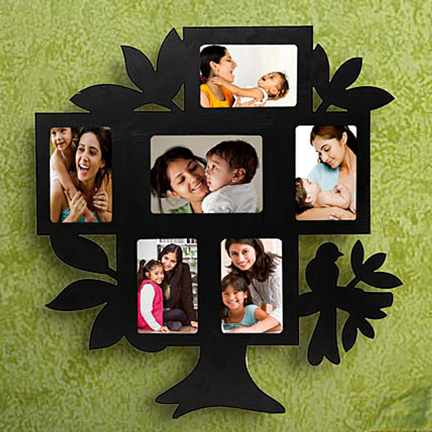 Nurturing Love Personalized Frame-1 personalized tree shaped 6 in 1 photo frame,sizes of all frame:1(35x55),2	(55x35),3 (45x65),4(55x35),5(55x35),6(55x35):Wedding Special Photo Frames