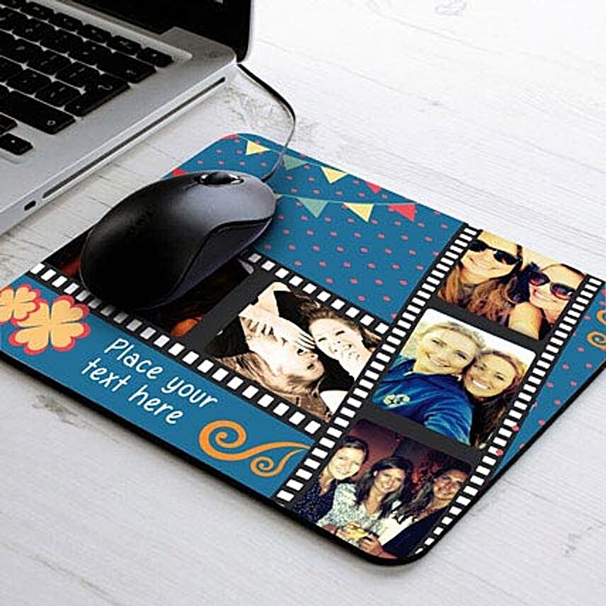 Personalized Mouse Pad-Picture Strip Personalized Mouse Pad:Send Gifts for 18th Birthday