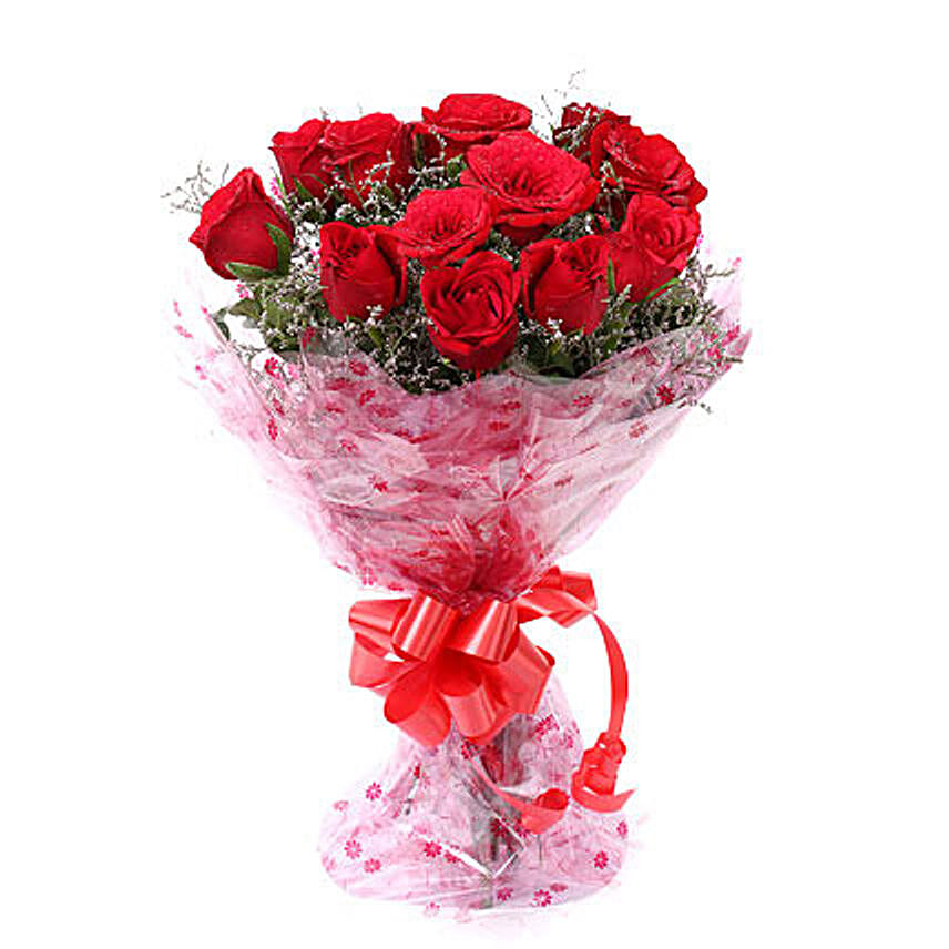 Vivid Rose bouquet by FNP