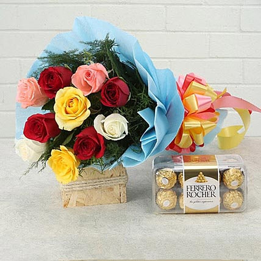 Heartfelt Wishes:Happy Birthday Flowers And Chocolates