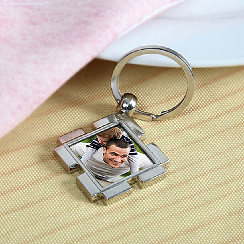 Personalised Happy Dad Keychain