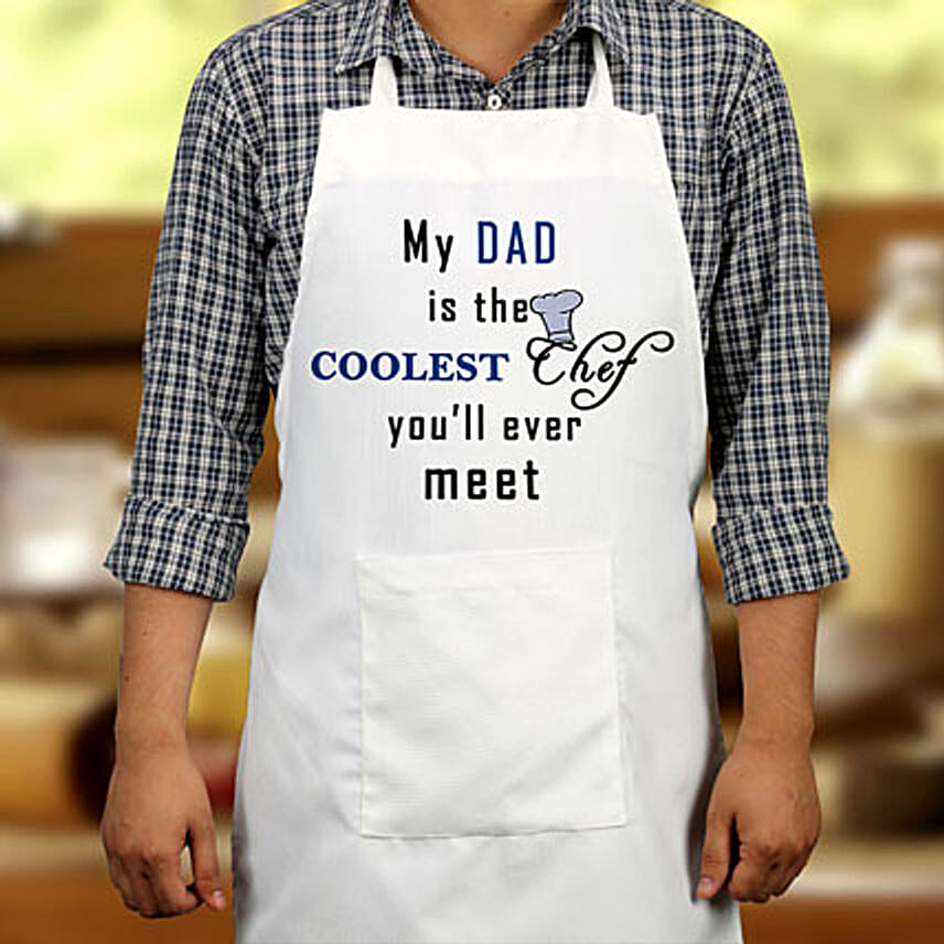 Dad Is The Coolest Chef Apron