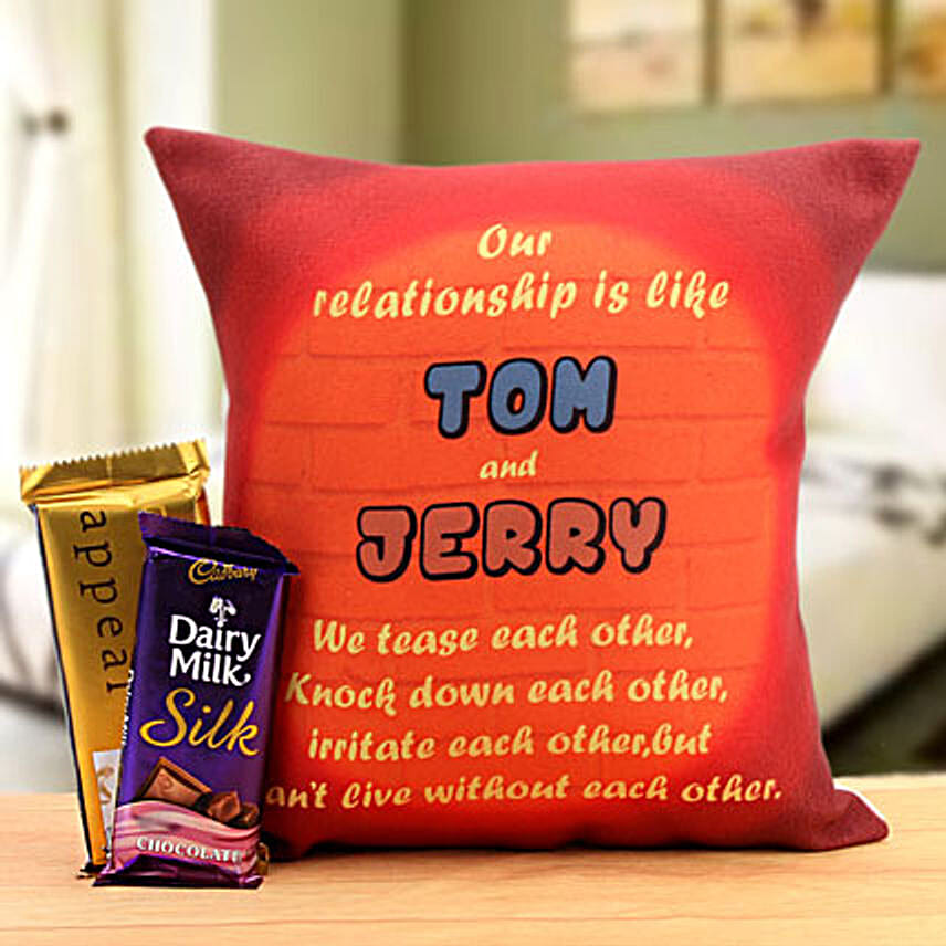 Cushion and chocolate combo