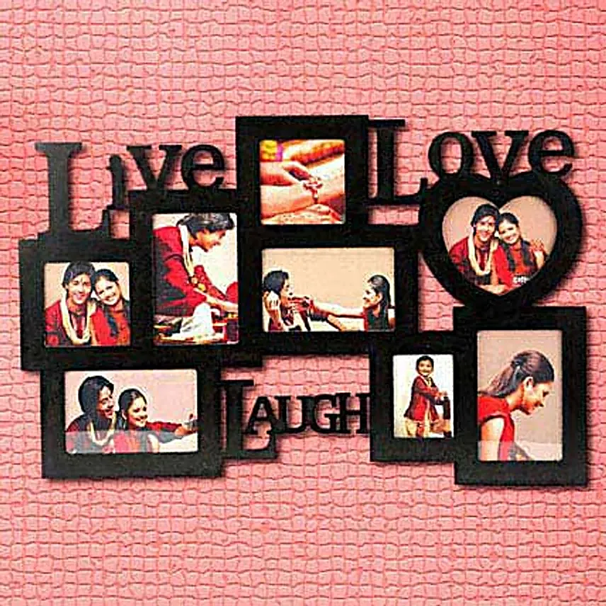 Personalized Live love laugh frame