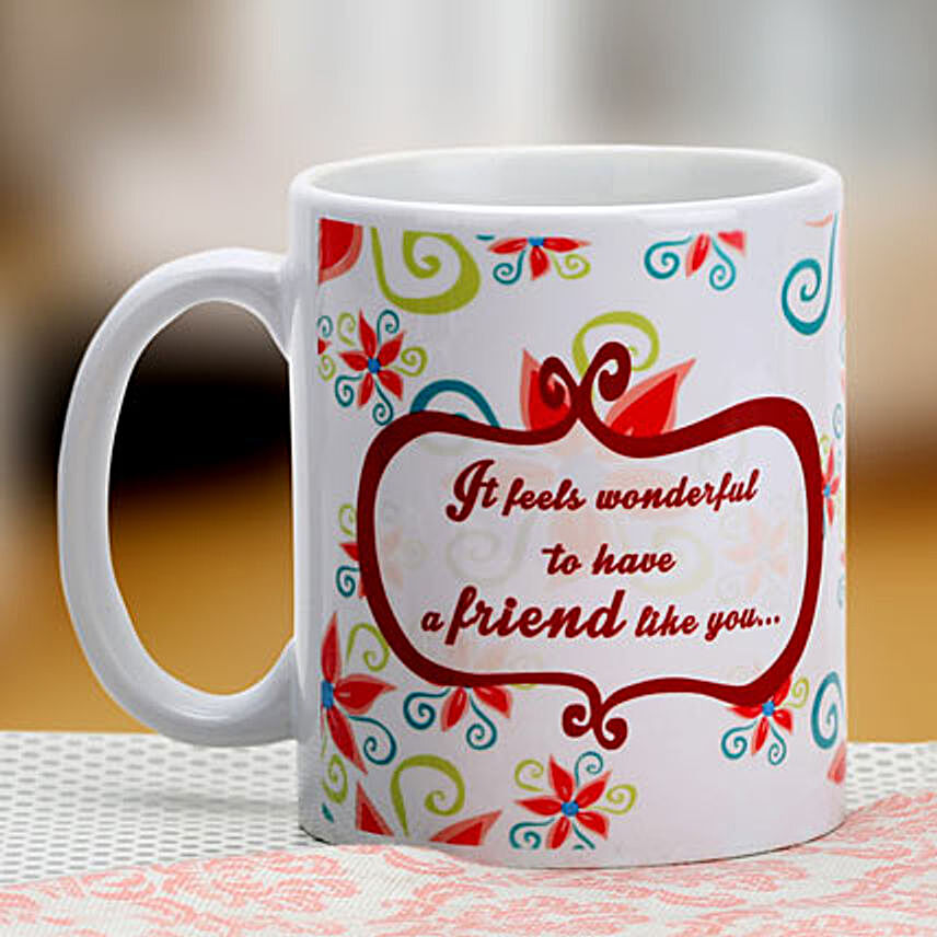 Floral mug for friend