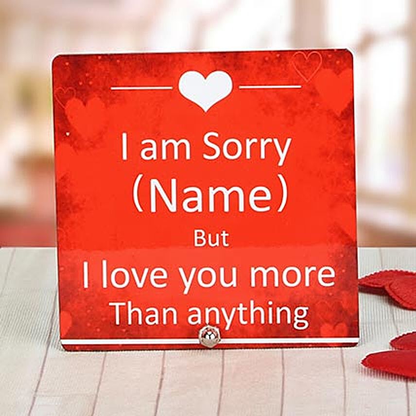 Personalised I Love You More Table Top
