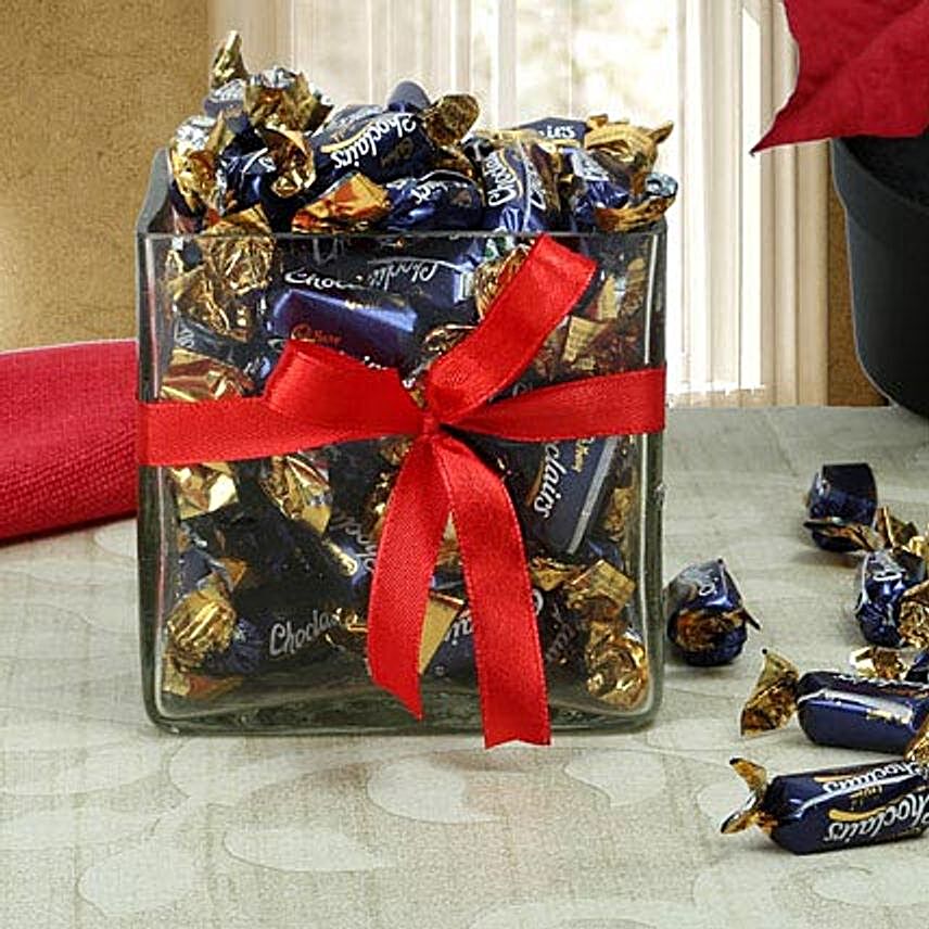 Cadbury Chocolairs Candy Vase