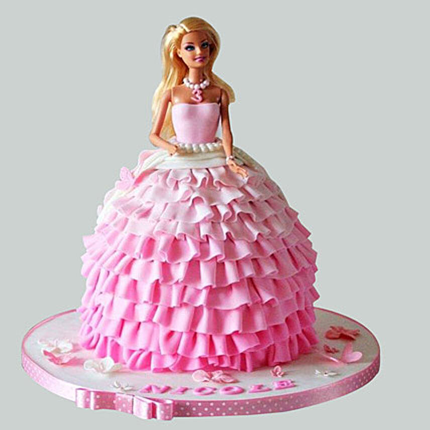 Fairy Barbie cake 2kg:Barbie Doll Cake