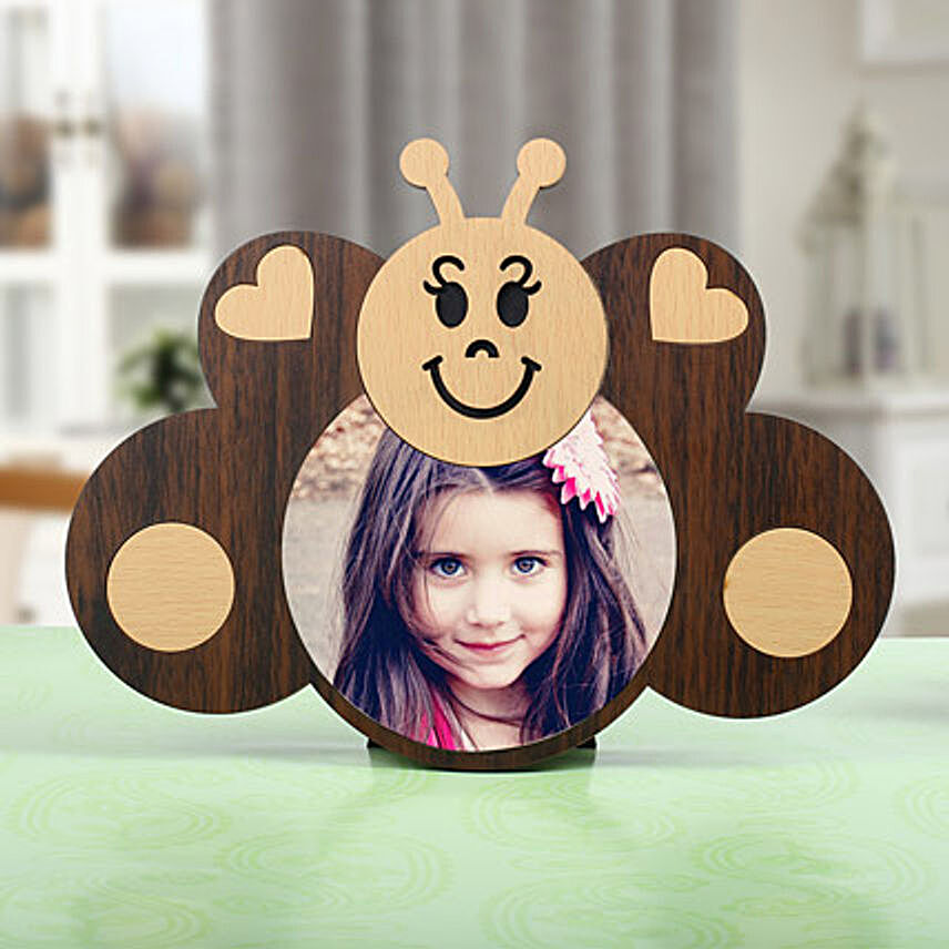 Wooden Butterfly Photo Frame