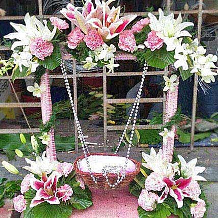 Exotic Flowers Stand Decoration