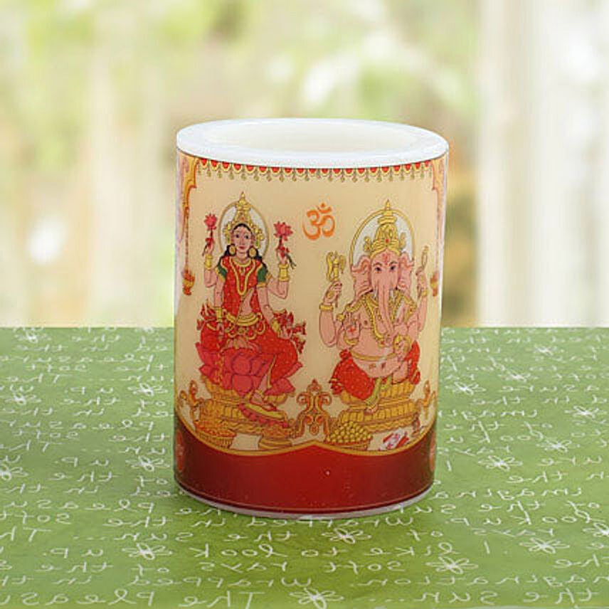 Divine Lakshmi Ganesha Candle