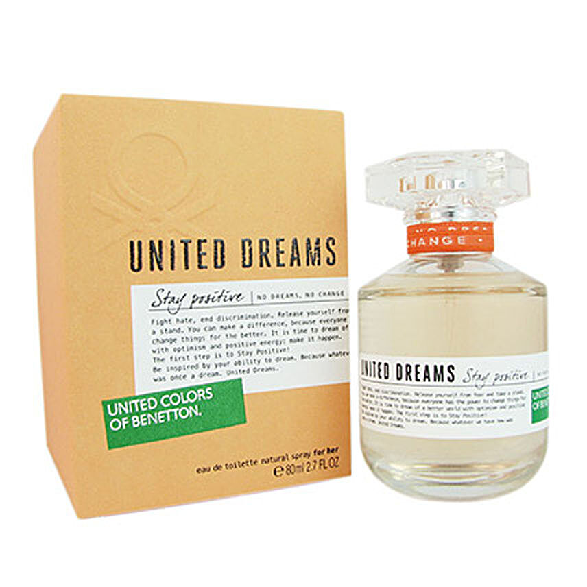 United Dreams Stay Positive For Women EDT Spray