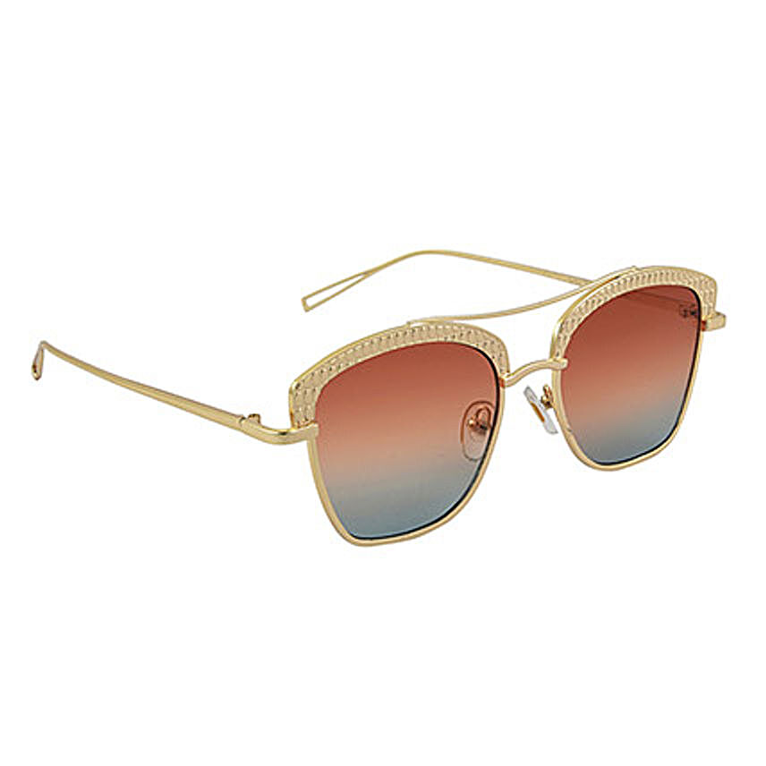Orange Women Wayfarer Sunglasses