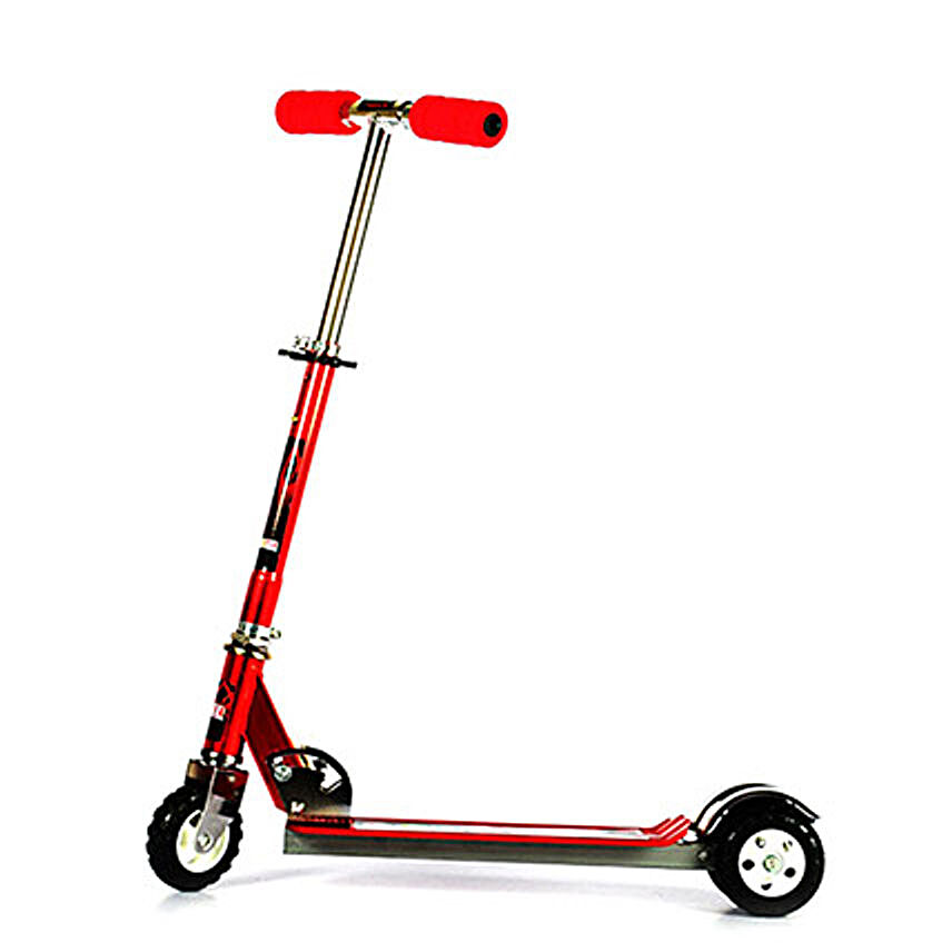 Red Ultra Durable Big Wheel Scooter