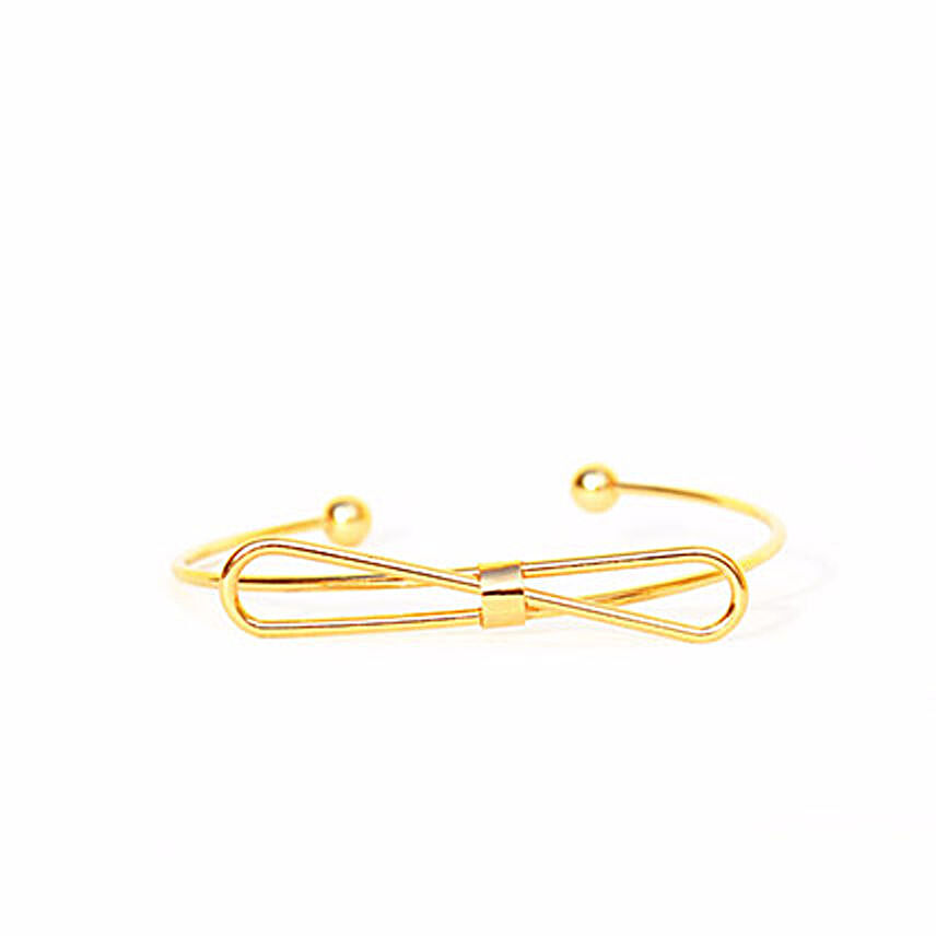 Charming Bow Gold Bracelet