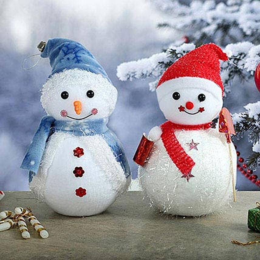 Lovable Christmas Snowmen Duo