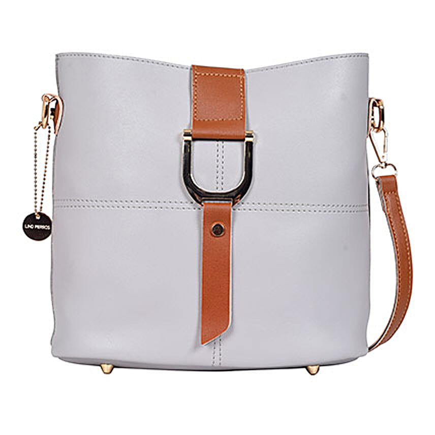 Lino Perros Cool Grey Shoulder Bag