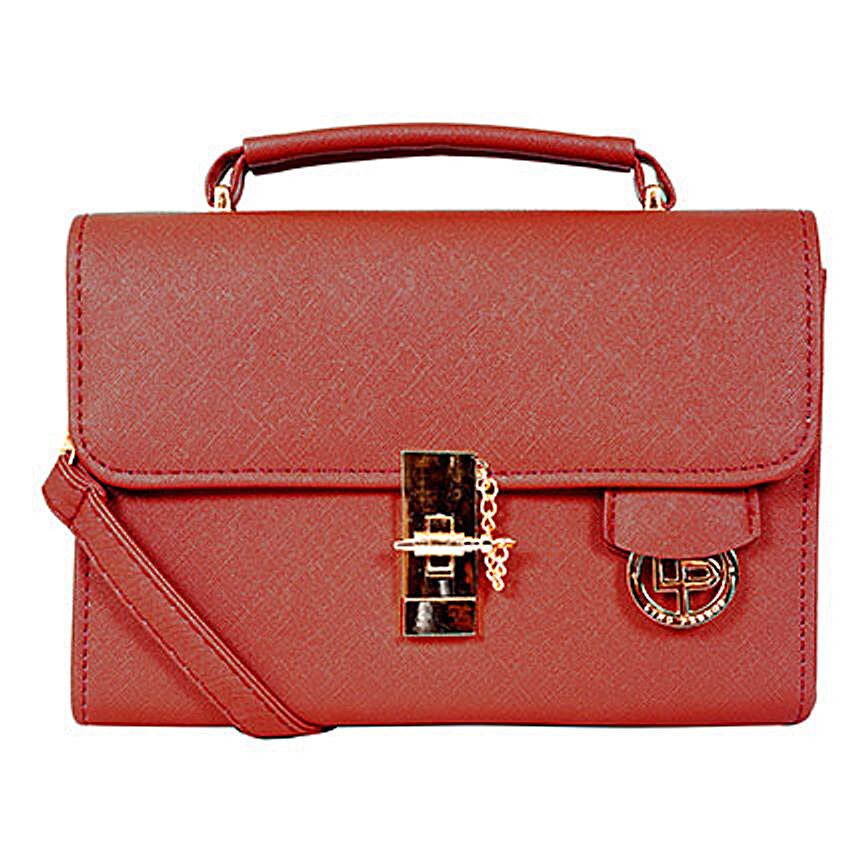 Buy/Send Lino Perros Dynamic Red Sling Bag Online- FNP