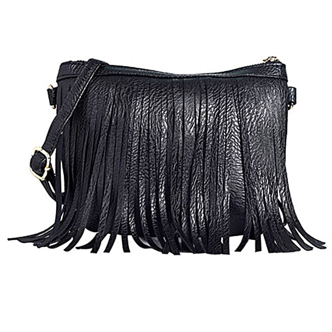 fringe sling bag