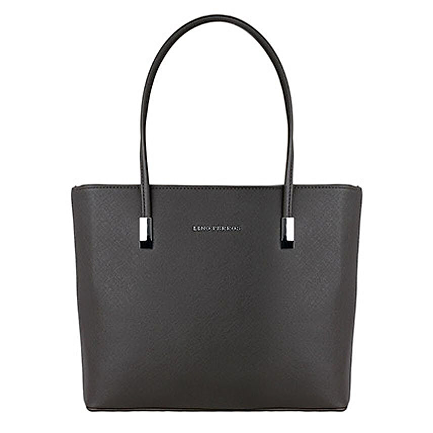Lino Perros Grey Trendy Tote Bag