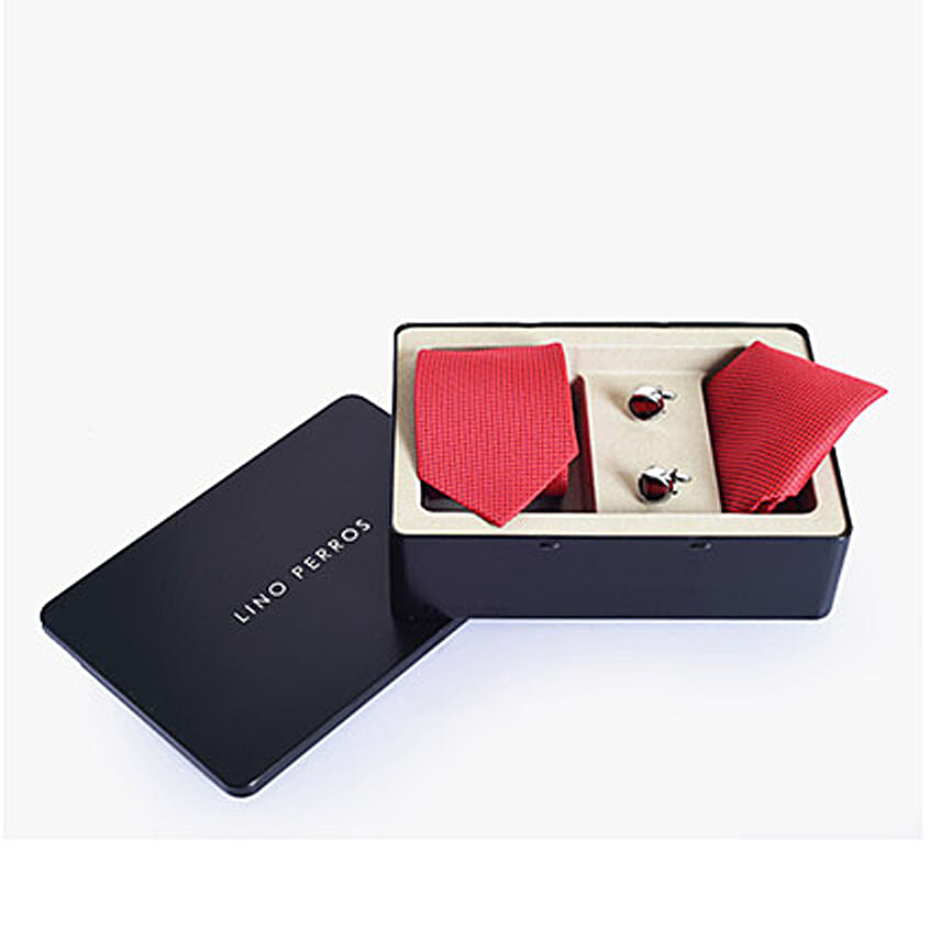 lino perros tie and cufflinks