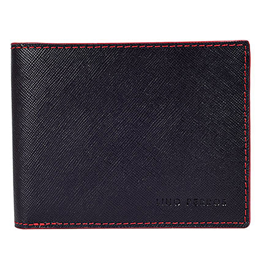 Lino Perros Leather Black Wallet For Men