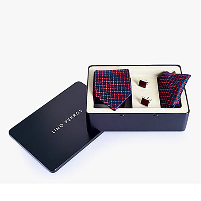 lino perros tie and cufflinks