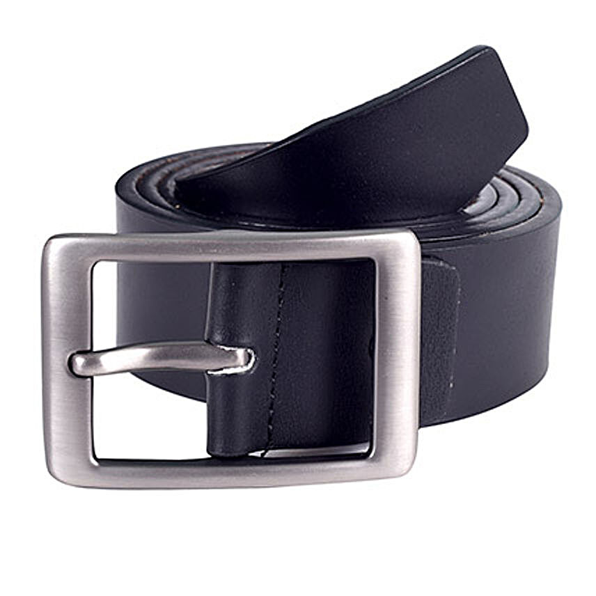 Lino Perros Black Leather Belt