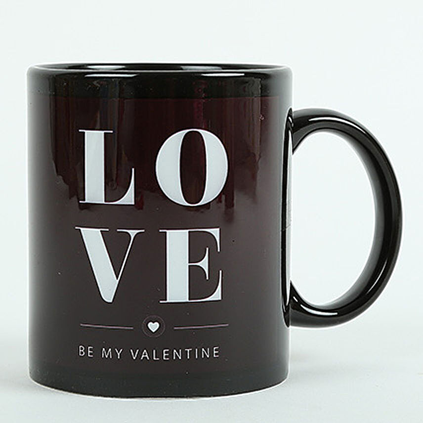 Love Ceramic Black Mug