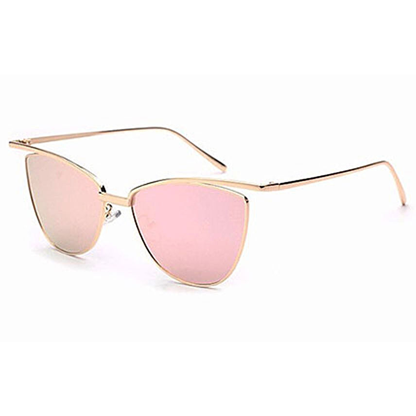 Prishie Frost Pink Sunglasses For Female
