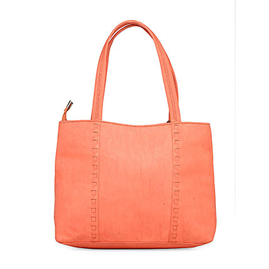 Buy Send Butterflies Spacious Dark Peach Handbag Online FNP