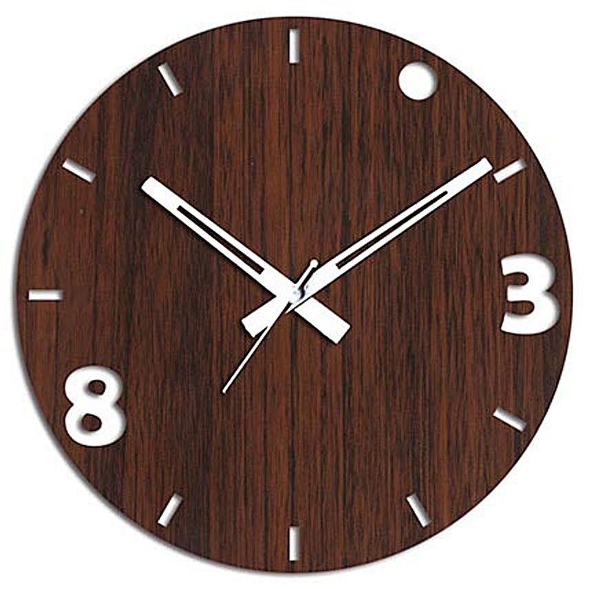 3 N 8 Brown Wall Clock