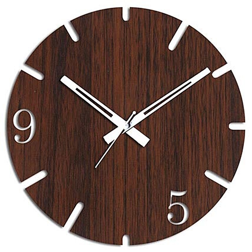 9 To 5 Brown Wall Clock