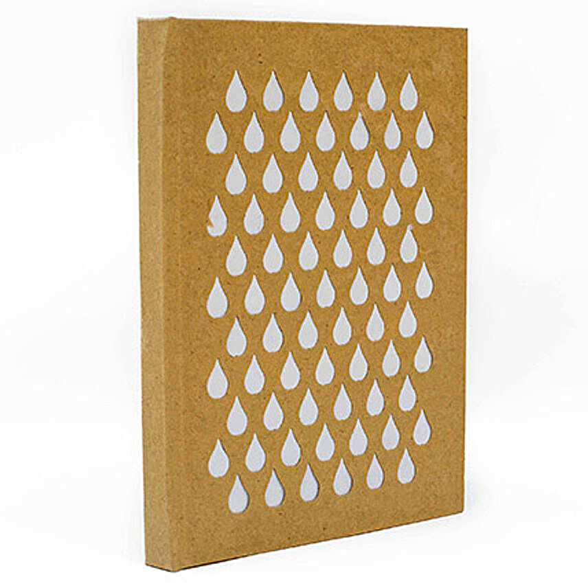 TARAgram Handmade Paper Droplet Etching Diary White