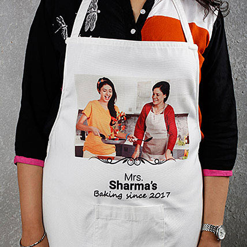 Buy Send Personalised White Apron For Mom Online FNP