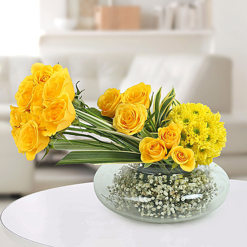 Yellow Rose Bunches