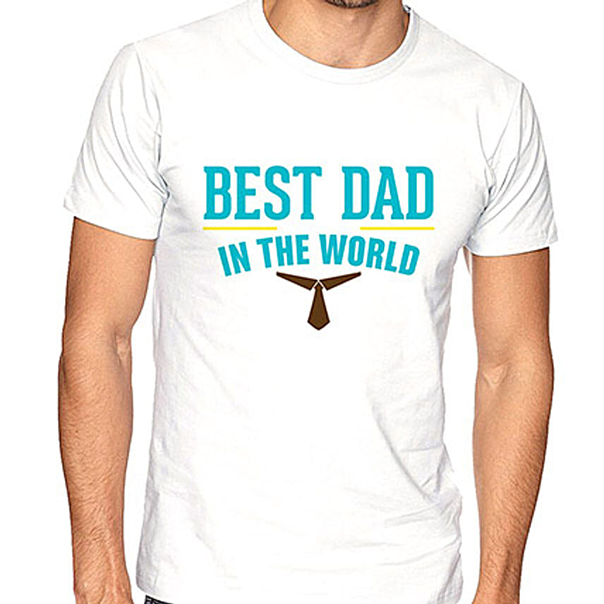 Best Dad In The World T Shirt Large