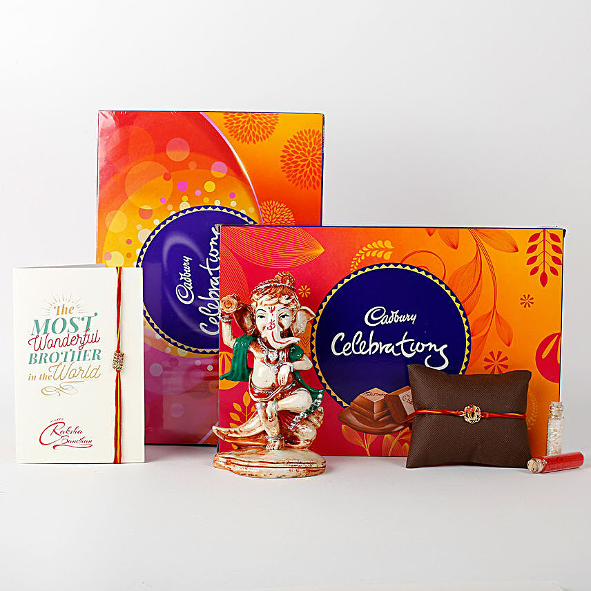 Chocolaty And Divine Rakhi Combo