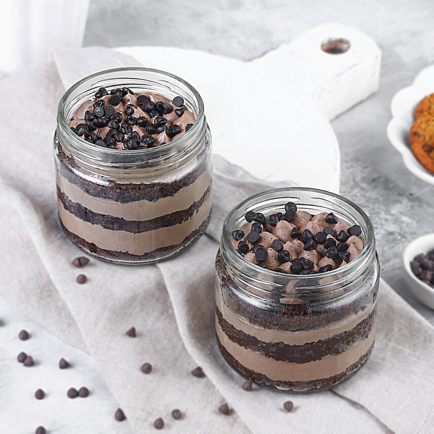 Vivacious Chocolate Jar Cake Set of 2