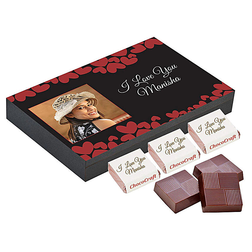 Personalised Love You Decorated Chocolate Box