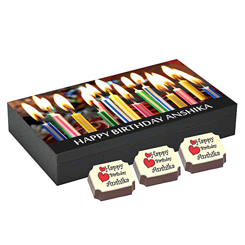 Birthday Gift Box- 6 Personalised Chocolates