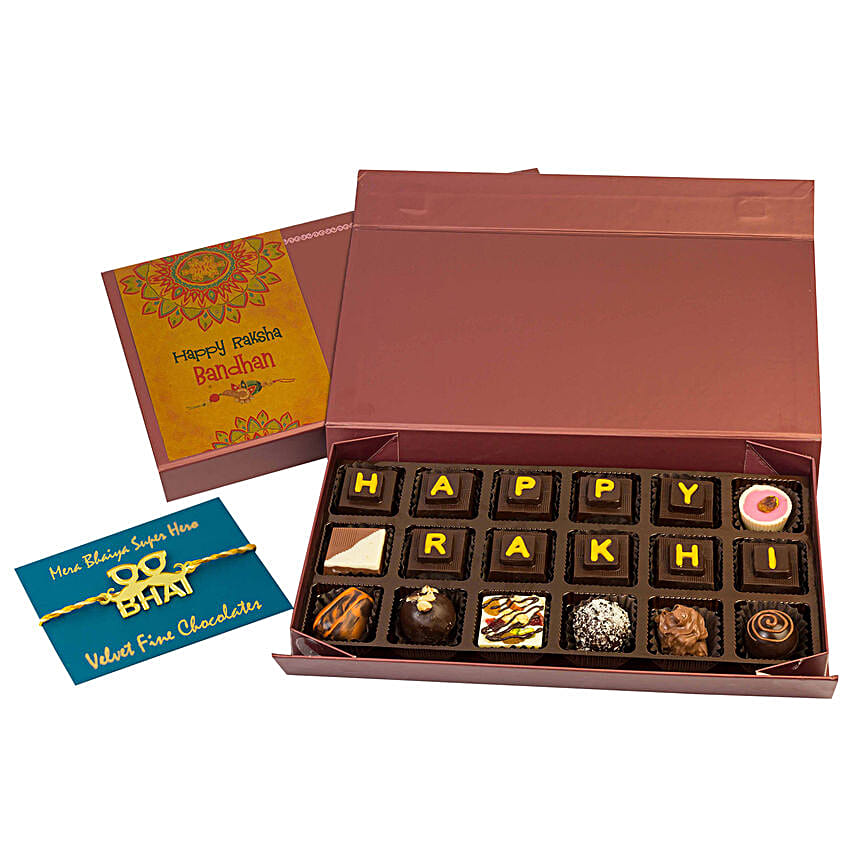 Buy/Send Happy Rakhi Chocolate Box Online FNP