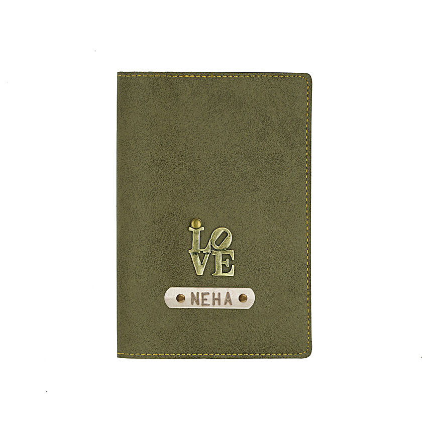 Leather Finish Passport Cover Coffee