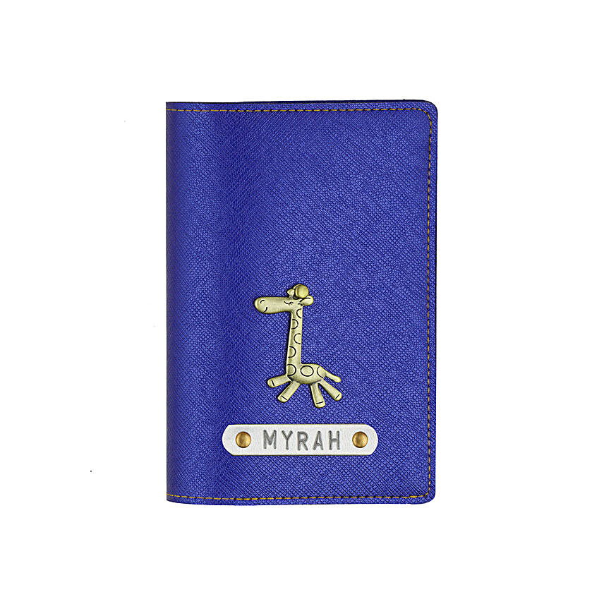 Textured Passport Cover Electric Blue