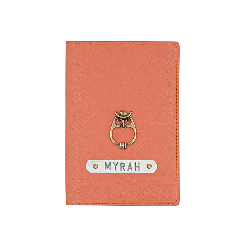 Textured Passport Cover Peach