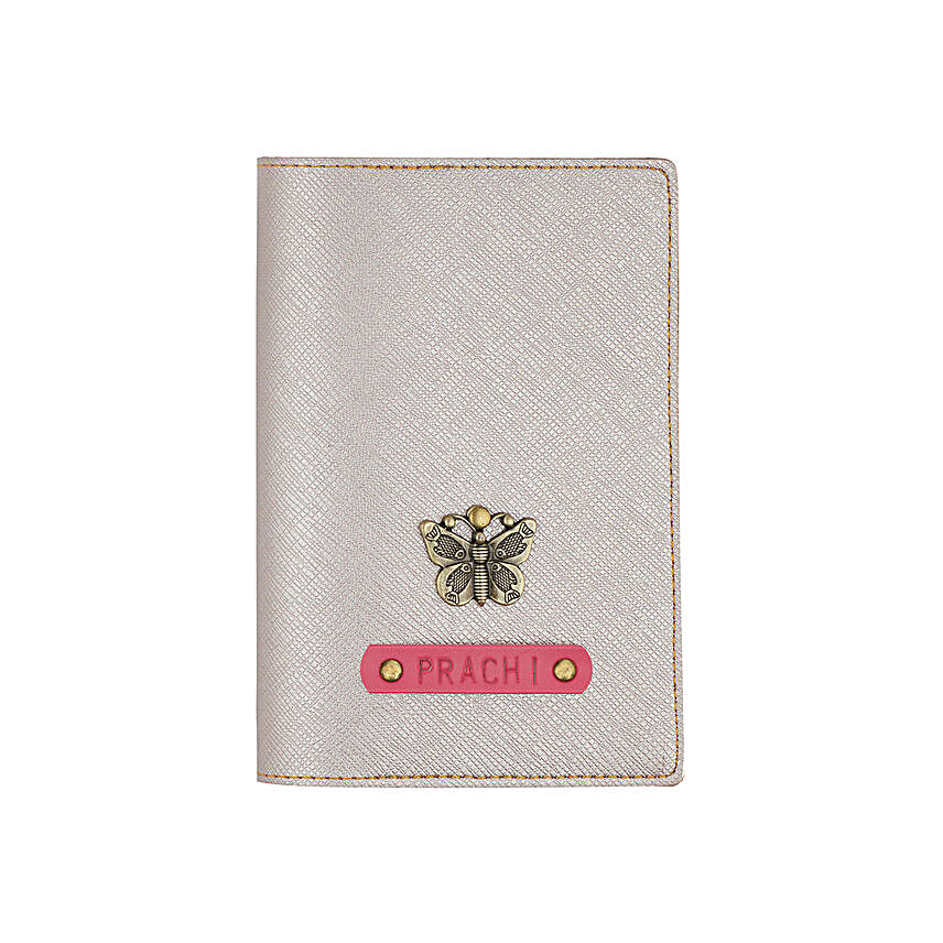 Textured Passport Cover Rose Gold