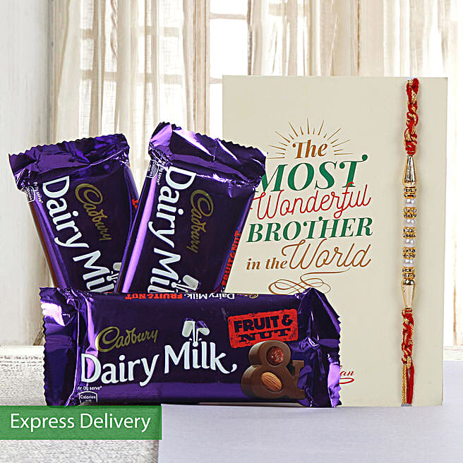 Buy/Send Hamper of fruit n nut chocolates Online FNP