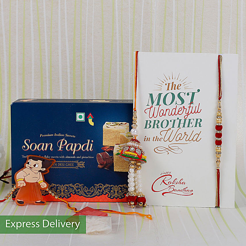 Rakhi With Delicious Sweets