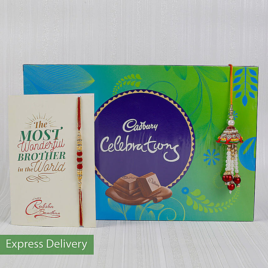 Bhaiya Bhabhi Rakhi And Cadbury Combo