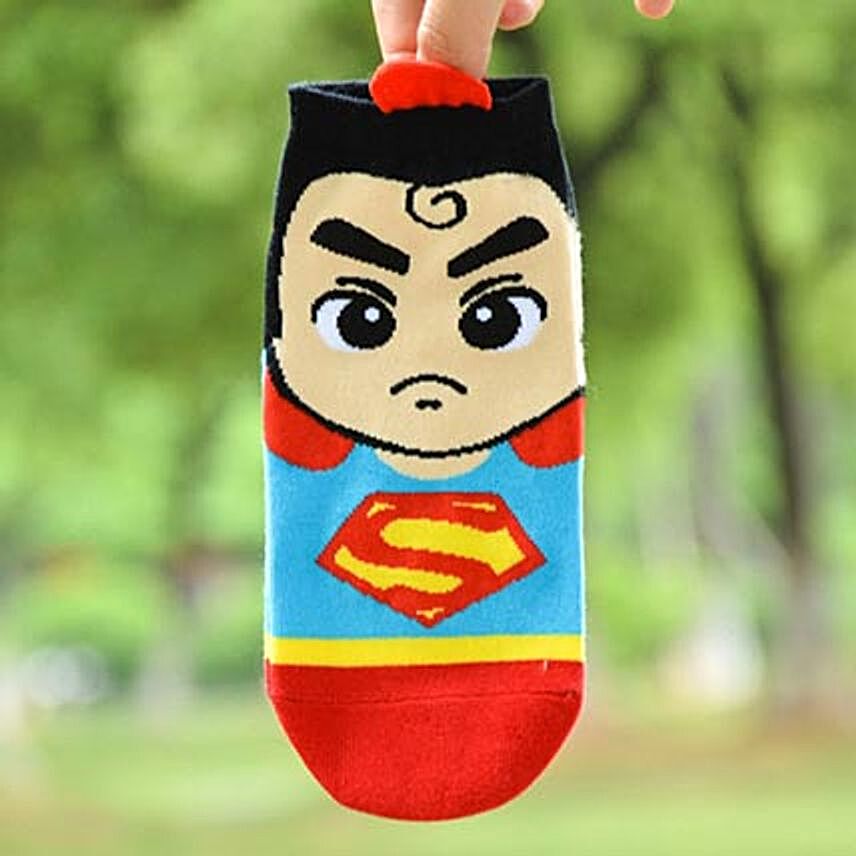 Angry Superman Ankle Length Socks